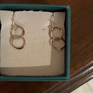 Elegant Sterling Silver Double Hoop Earrings